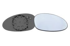 VERRE DE RÉTROVISEUR BMW SERIE 3 (E90-E91) 2005-2009 AVEC SUPPORT / CHAUFFANT / CONVEXE / BLEU / DROIT