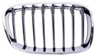 GRILLE BMW SERIE 1 (F20-F21) 2012-2015 FACE AVANT MODÈLE SPORT / NOIRE / CHROMÉE DROIT