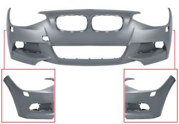 PARE-CHOCS BMW SERIE 1 (F20-F21) 2012-2015 AVANT / MODÈLE M-TECH / AVEC LAVEPHARES / AVEC APPRET