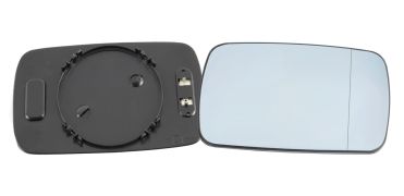 VERRE DE RÉTROVISEUR BMW SERIE 5 (E34) 1987-1995 AVEC SUPPORT / CHAUFFANT / ASPHÉRIQUE / BLEU / REVERSIBLE