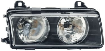 PHARE AVANT BMW SERIE 3 (E36) 1995-1998 LAMPES H7+H7 / DROIT