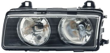 PHARE AVANT BMW SERIE 3 (E36) 1995-1998 LAMPES H7+H7 / GAUCHE