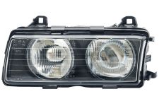 PHARE AVANT BMW SERIE 3 (E36) 1990-1995 LAMPES H1+H1 / TYPE HELLA / GAUCHE