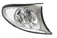 FEU CLIGNOTANT AVANT BMW SERIE 3 (E46) 2001-2005 BLANC / BORD CHROMÉ / DROIT