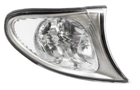 FEU CLIGNOTANT AVANT BMW SERIE 3 (E46) 2001-2005 BLANC / BORD CHROMÉ / DROIT