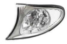 FEU CLIGNOTANT AVANT BMW SERIE 3 (E46) 2001-2005 BLANC / BORD CHROMÉ / GAUCHE