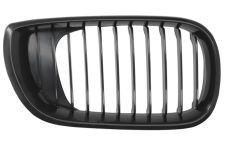GRILLE BMW SERIE 3 (E46) 2001-2005 FACE AVANT CONTOUR NOIR / LAMES NOIRES / DROITE