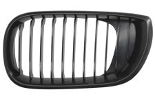 GRILLE BMW SERIE 3 (E46) 2001-2005 FACE AVANT CONTOUR NOIR / LAMES NOIRES / GAUCHE