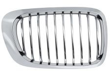 GRILLE BMW SERIE 3 (E46) 1999-2003 COUPÉ / FACE AVANT CONTOUR CHROMÉ / LAMES CHROMÉS / DROITE