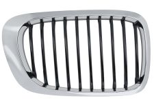 GRILLE BMW SERIE 3 (E46) 1999-2003 COUPÉ / FACE AVANT CONTOUR CHROMÉ / LAMES NOIRES / DROITE