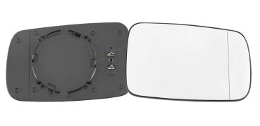 VERRE DE RÉTROVISEUR BMW SERIE 3 (E46) 1999-2003 COUPÉ / AVEC SUPPORT / CHAUFFANT / ASPHÉRIQUE / DROIT