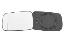 VERRE DE RÉTROVISEUR BMW SERIE 3 (E46) 1999-2003 COUPÉ / AVEC SUPPORT / CHAUFFANT / ASPHÉRIQUE / GAUCHE