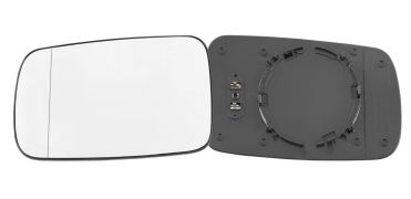 VERRE DE RÉTROVISEUR BMW SERIE 3 (E46) 1999-2003 COUPÉ / AVEC SUPPORT / CHAUFFANT / ASPHÉRIQUE / GAUCHE