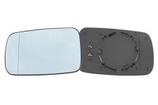 VERRE DE RÉTROVISEUR BMW SERIE 3 (E46) 1999-2003 COUPÉ / AVEC SUPPORT / CHAUFFANT / ASPHÉRIQUE / BLEU / GAUCHE