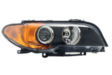 PHARE AVANT BMW SÉRIE 3 (E46) 2003-2005 COUPÉ / FEU CLIGNOTANT ORANGE / BASE NOIRE / DROIT