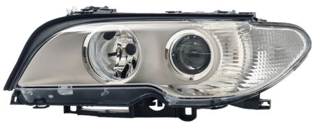 PHARE BMW SERIE 3 (E46) 2003-2005 COUPE / FEU CLIGNOTANT BLANC / BASE CHROMÉE / GAUCHE