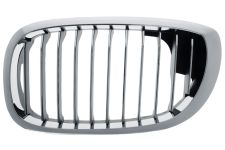 GRILLE BMW SERIE 3 (E46) 2003-2005 COUPÉ / FACE AVANT CONTOUR CHROMÉ / LAMES CHROMÉS / GAUCHE