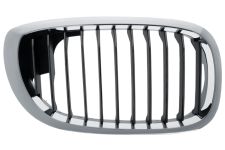 GRILLE BMW SERIE 3 (E46) 2003-2005 COUPÉ / FACE AVANT CONTOUR CHROMÉ / LAMES NOIRES / DROITE