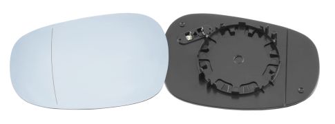 VERRE DE RÉTROVISEUR BMW SERIE 1 (E81-E87) 2010-2012 AVEC SUPPORT / CHAUFFANT / ASPHÉRIQUE / BLEU / GAUCHE