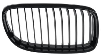GRILLE BMW SERIE 3 (E90-E91) 2009-2012 FACE AVANT / CONTOUR NOIR / LAMES NOIRES / DROIT