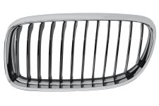 GRILLE BMW SERIE 3 (E90-E91) 2009-2012 FACE AVANT / CONTOUR CHROMÉ / LAMES NOIRES / GAUCHE