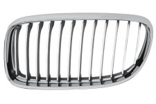 GRILLE BMW SERIE 3 (E90-E91) 2009-2012 FACE AVANT / CONTOUR CHROMÉ / LAMES NOIRES / CHROMÉES / GAUCHE
