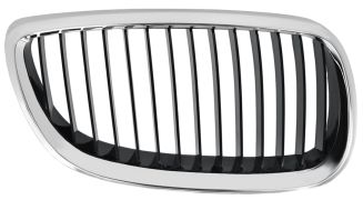 GRILLE BMW SERIE 3 (E90-E91) 2009-2012 FACE AVANT / MODÈLE M3 / CONTOUR CHROMÉ / LAMES NOIRES DROITE