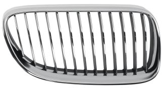 GRILLE BMW SERIE 3 (E92-E93) 2010-2013 COUPÉ / CABRIOLET / FACE AVANT / CONTOUR CHROMÉ / LAMES CHROMÉES / NOIRES DROITE