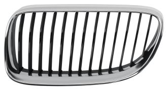 GRILLE BMW SERIE 3 (E92-E93) 2010-2013 COUPE / CABRIO / FACE AVANT / CONTOUR CHROMÉ / LAMES NOIRES GAUCHE