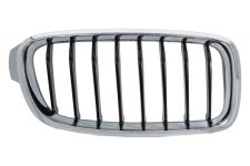 GRILLE BMW SERIE 3 (F30-F31) 2012-2015 FACE AVANT / SPORT / CONTOUR CHROMÉ / LAMES NOIRES / DROITE