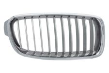 GRILLE BMW SERIE 3 (F30-F31) 2012-2015 FACE AVANT / MODERN / CONTOUR CHROMÉ / LAMES GRIS ARGENT / DROITE