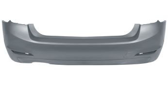 PARE-CHOCS BMW SERIE 3 (F30) 2012-2015 ARRIÈRE / SEDAN / ÉCHAPPEMENT DOUBLE GAUCHE / MODÈLE 325-328-330 / BASIS / AVEC APPRET