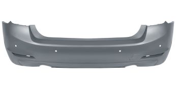 PARE-CHOCS BMW SERIE 3 (F30) 2012-2015 ARRIÈRE / SEDAN / ÉCHAPPEMENT DOUBLE / MODÈLE 335-340 / BASIS / AVEC CAPTEUR / AVEC APPRET