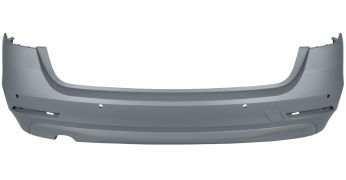 PARE-CHOCS BMW SERIE 3 (F31) 2012-2015 ARRIÈRE / BREAK / ÉCHAPPEMENT SIMPLE GAUCHE / AVEC CAPTEUR / AVEC APPRET