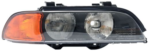 PHARE AVANT BMW SERIE 5 (E39) 1994-2001 LAMPE H7+HB3 / FEU CLIGNOTANT ORANGE / DROIT