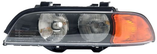 PHARE BMW SERIE 5 (E39) 1994-2001 LAMPE H7+HB3 / FEU CLIGNOTANT ORANGE / GAUCHE