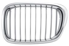 GRILLE BMW SÉRIE 5 (E39) 2001-2003 FACE AVANT / CHROMÉE / MODÈLE M5 / GAUCHE