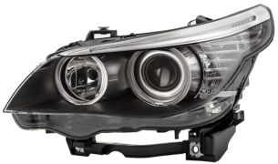 PHARE AVANT BMW SERIE 5 (E60-E61) 2007-2011 BASE NOIRE / GAUCHE