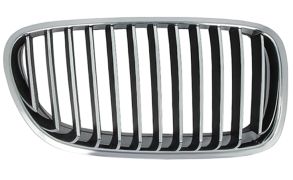 GRILLE BMW SERIE 5 (F10-F11) 2010-2013 FACE AVANT / CONTOUR CHROMÉE / LAMES CHROMÉES / DROIT