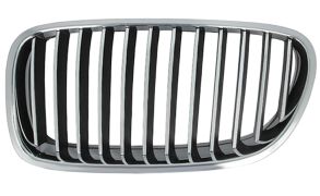 GRILLE BMW SERIE 5 (F10-F11) 2010-2013 FACE AVANT / CONTOUR CHROMÉE / LAMES CHROMÉES / GAUCHE