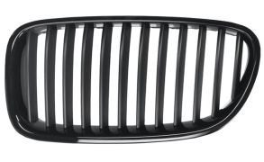 GRILLE BMW SERIE 5 (F10-F11) 2010-2013 FACE AVANT / CONTOUR NOIR / LAMES NOIRES / GAUCHE