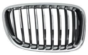 GRILLE BMW SERIE 5 GT (F07) 2010-2013 FACE AVANT / CONTOUR CHROMÉE / LAMES CHROMÉES / NOIRES / DROIT