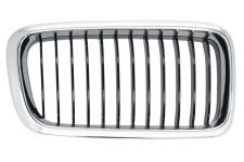 GRILLE BMW SERIE 7 (E38) 1998-2003 FACE AVANT / CONTOUR CHROMÉ / LAMES NOIRES / DROITE
