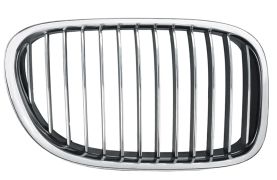 GRILLE BMW SERIE 7 (F01-F02) 2009-2012 FACE AVANT / CONTOUR CHROMÉ / LAMES NOIRES / DROIT