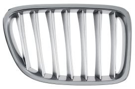 GRILLE BMW X1 (E84) 2009-2012 FACE AVANT / CONTOUR CHROMÉ / LAMES CHROMÉES / DROITE
