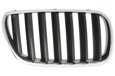 GRILLE BMW X3 (E83) 2006-2010 FACE AVANT / CONTOUR CHROMÉ / LAMES NOIRES / DROITE