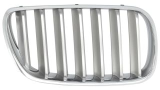 GRILLE BMW X3 (E83) 2006-2010 FACE AVANT / CONTOUR CHROMÉ / LAMES TITANIUM / DROIT
