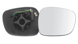 VERRE DE RÉTROVISEUR BMW X3 (E83) 2008-2010 AVEC SUPPORT / CHAUFFANT / 4 PINS ELECTRO CHROMED / ASPHÉRIQUE / DROIT