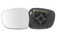 VERRE DE RÉTROVISEUR BMW X1 (E84) 2009-2012 AVEC SUPPORT / CHAUFFANT / 4 PINS ELECTRO CHROMED / ASPHÉRIQUE / GAUCHE