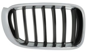 GRILLE BMW X4 (F26) 2013-2018 FACE AVANT / CONTOUR CHROMÉ/ LAMES NOIRES / DROIT